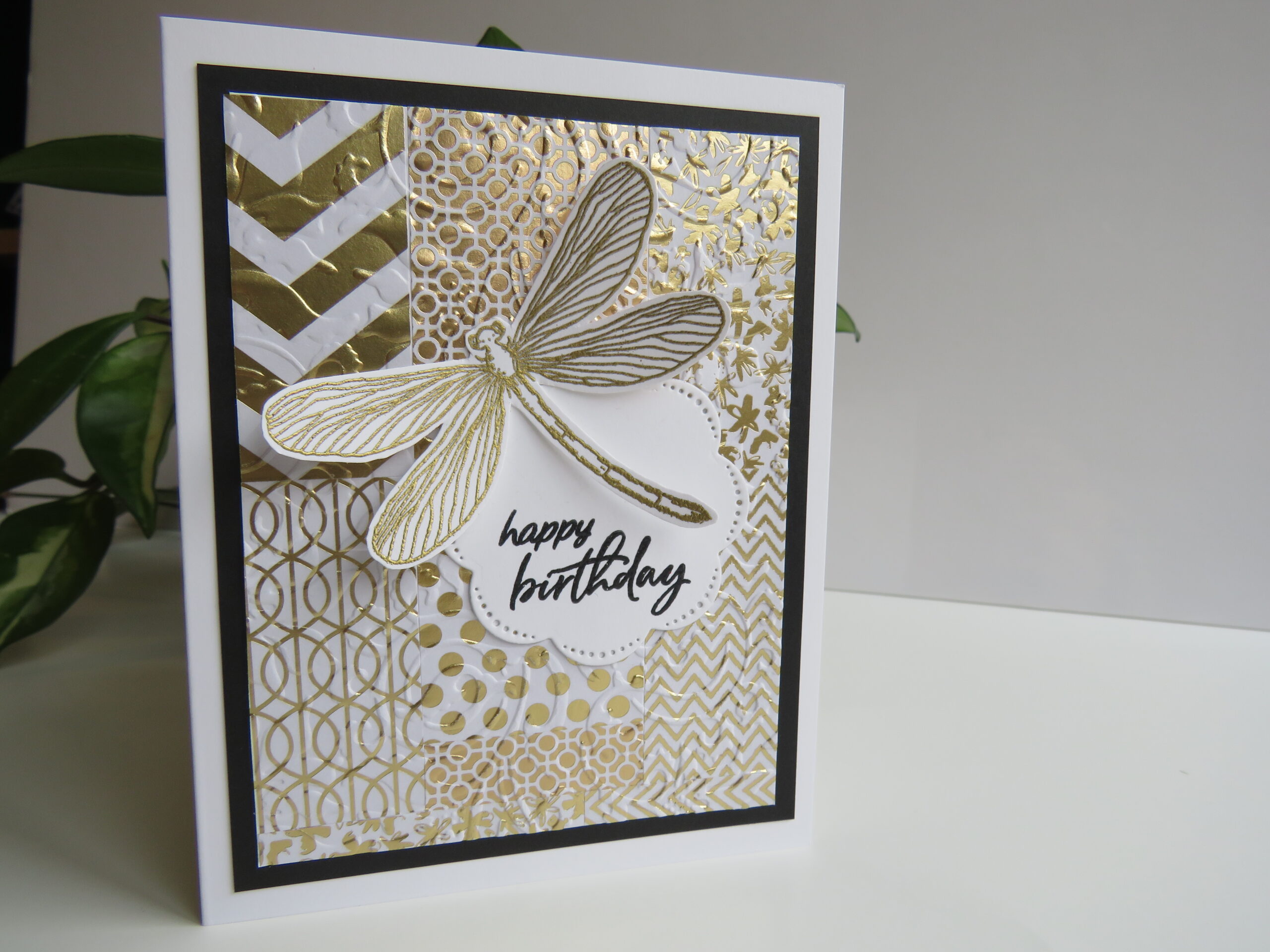 Gold Dragonfly Birthday