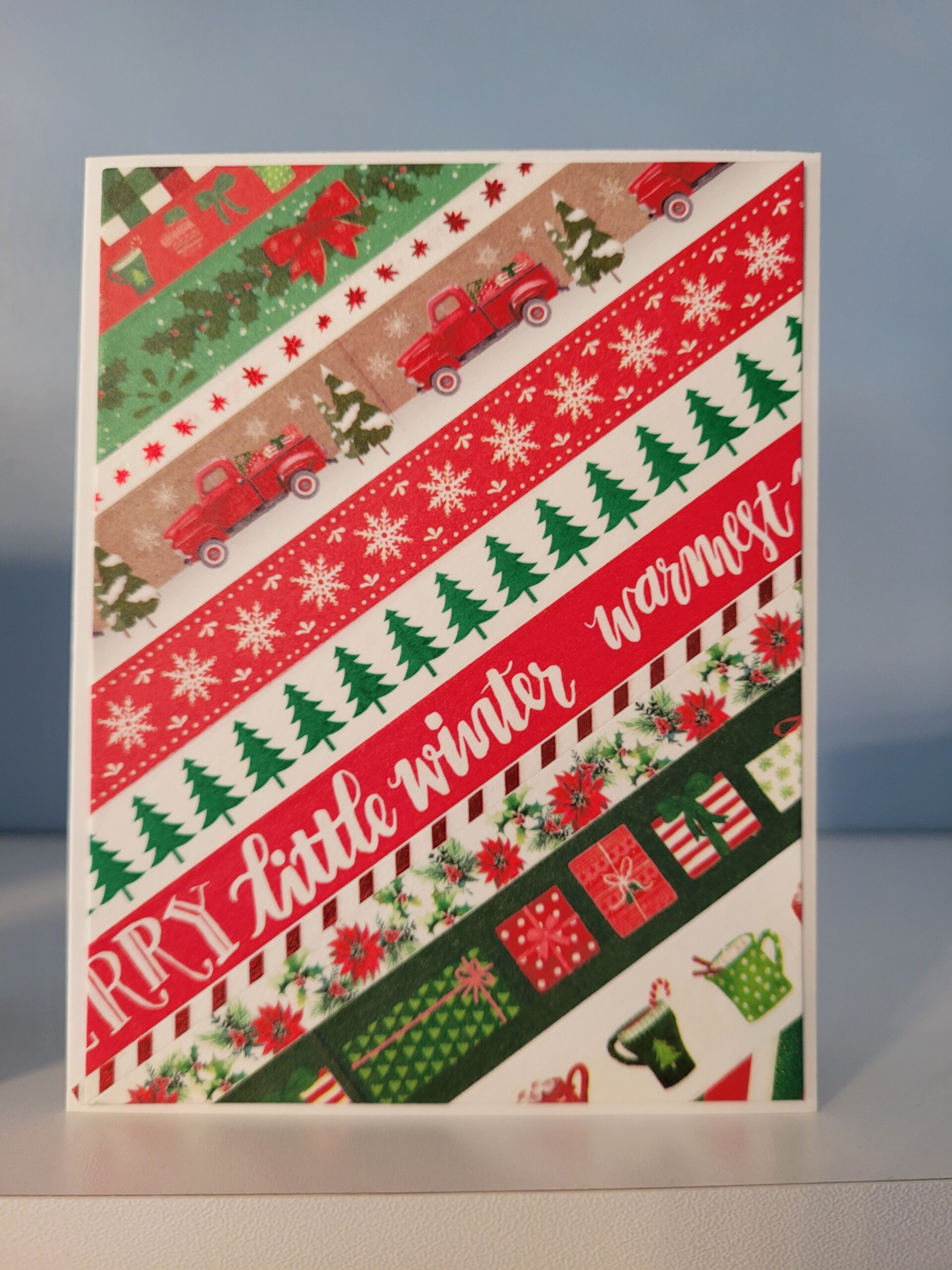 A Washi Tape Christmas Card