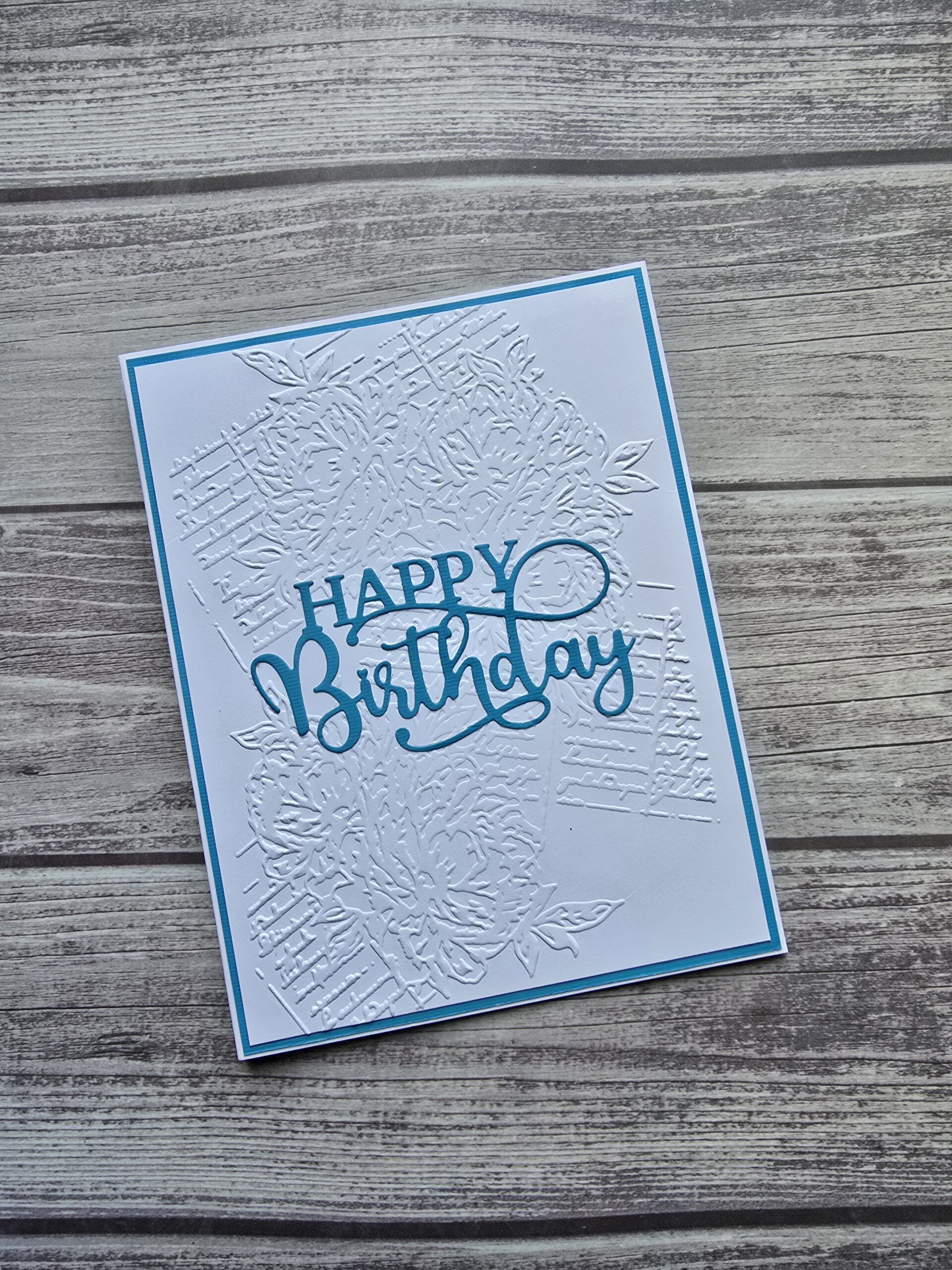 Clean and Simple Birthday Card