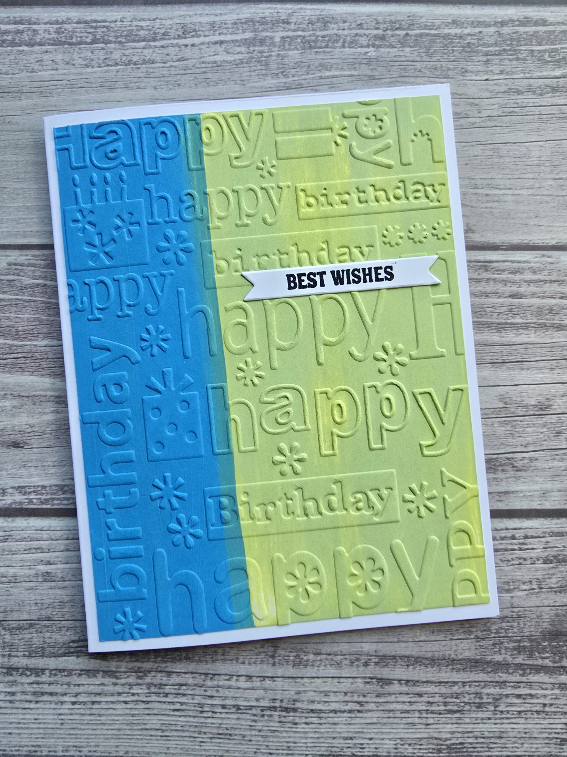 Embossed Birthday Card