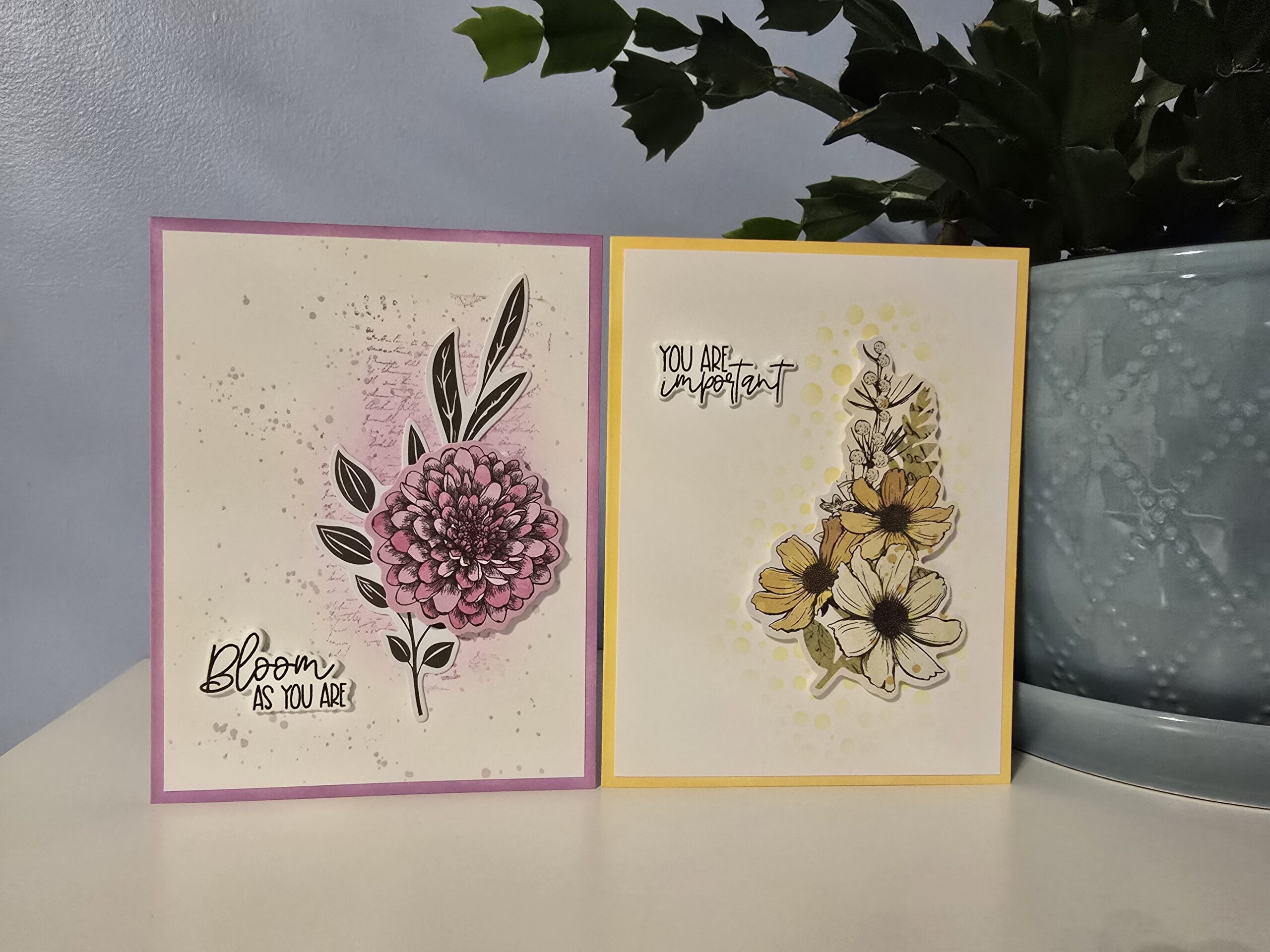 Two Floral Cards