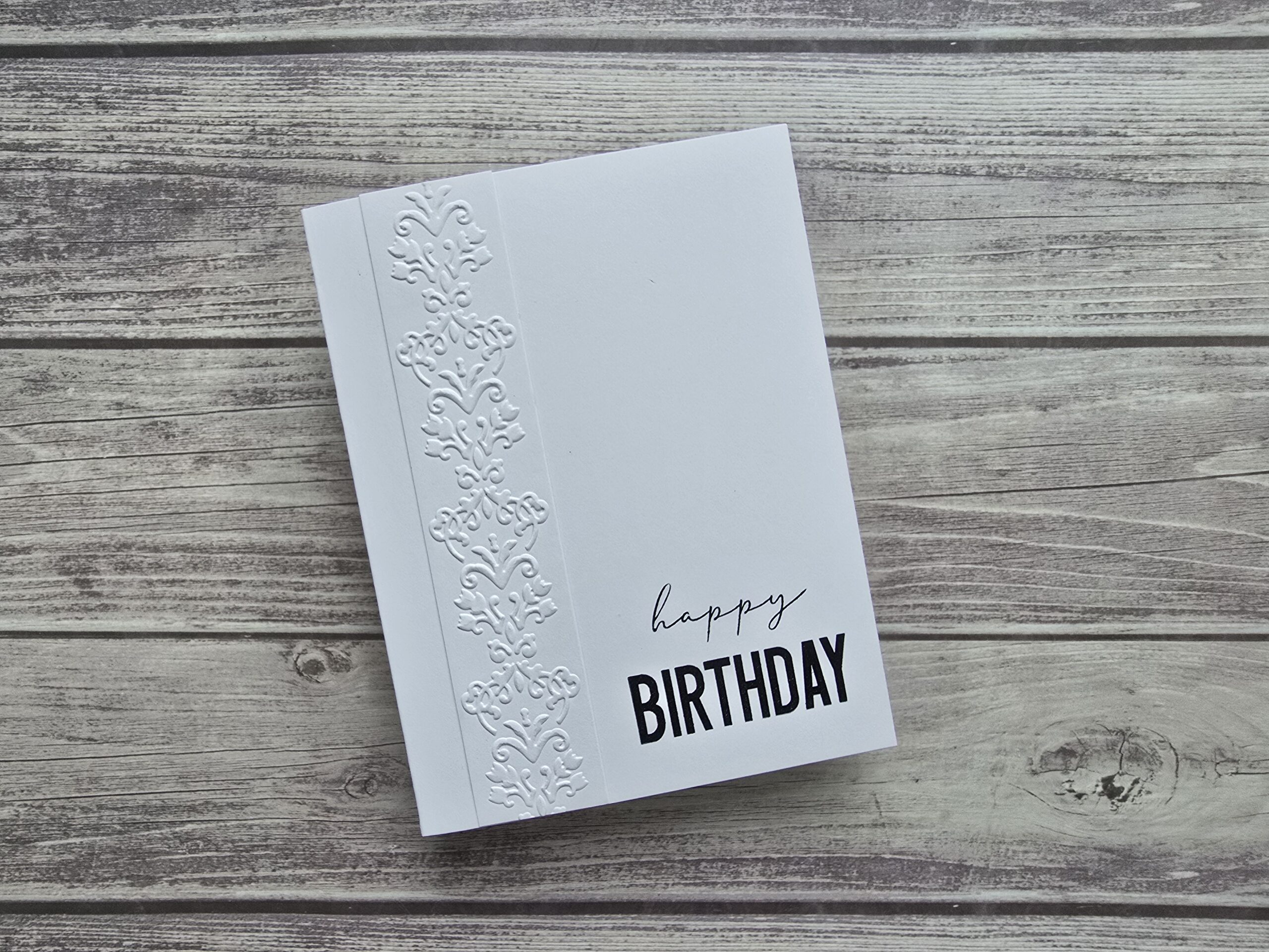 Black and White Birthday Card